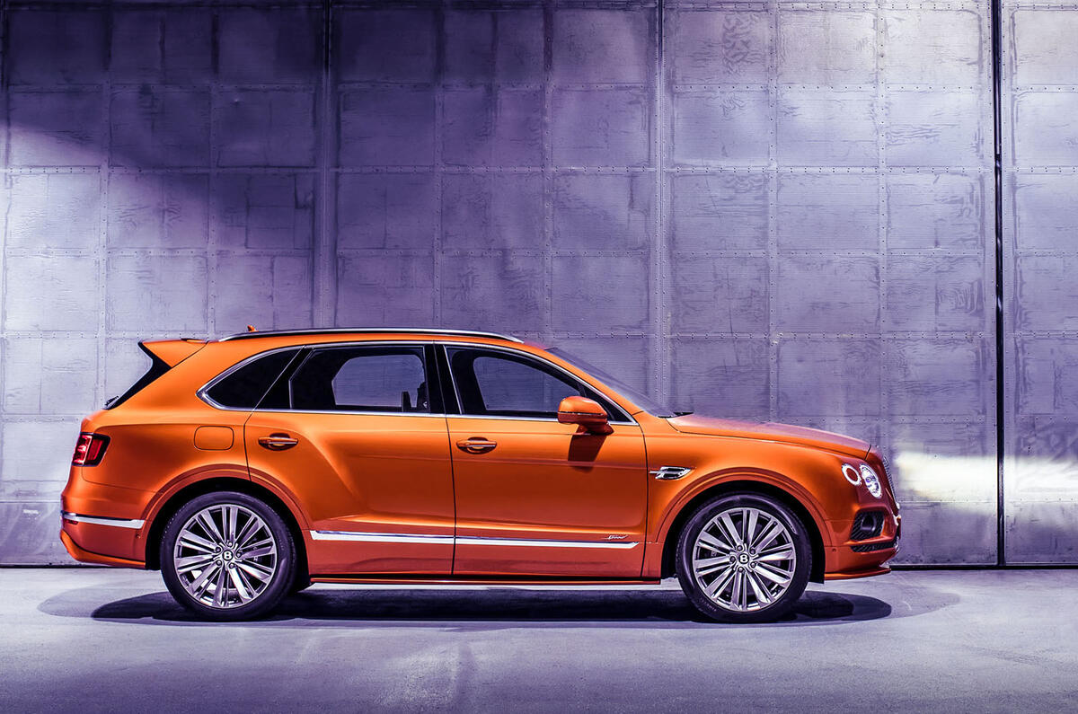 Bentley Bentayga Speed side profile