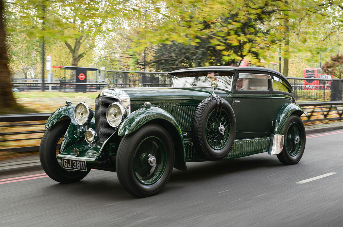 Bentley Blue Train Special London front quarter tracking Park Lane Bentley Blue Train Special London front quarter tracking Park Lane
