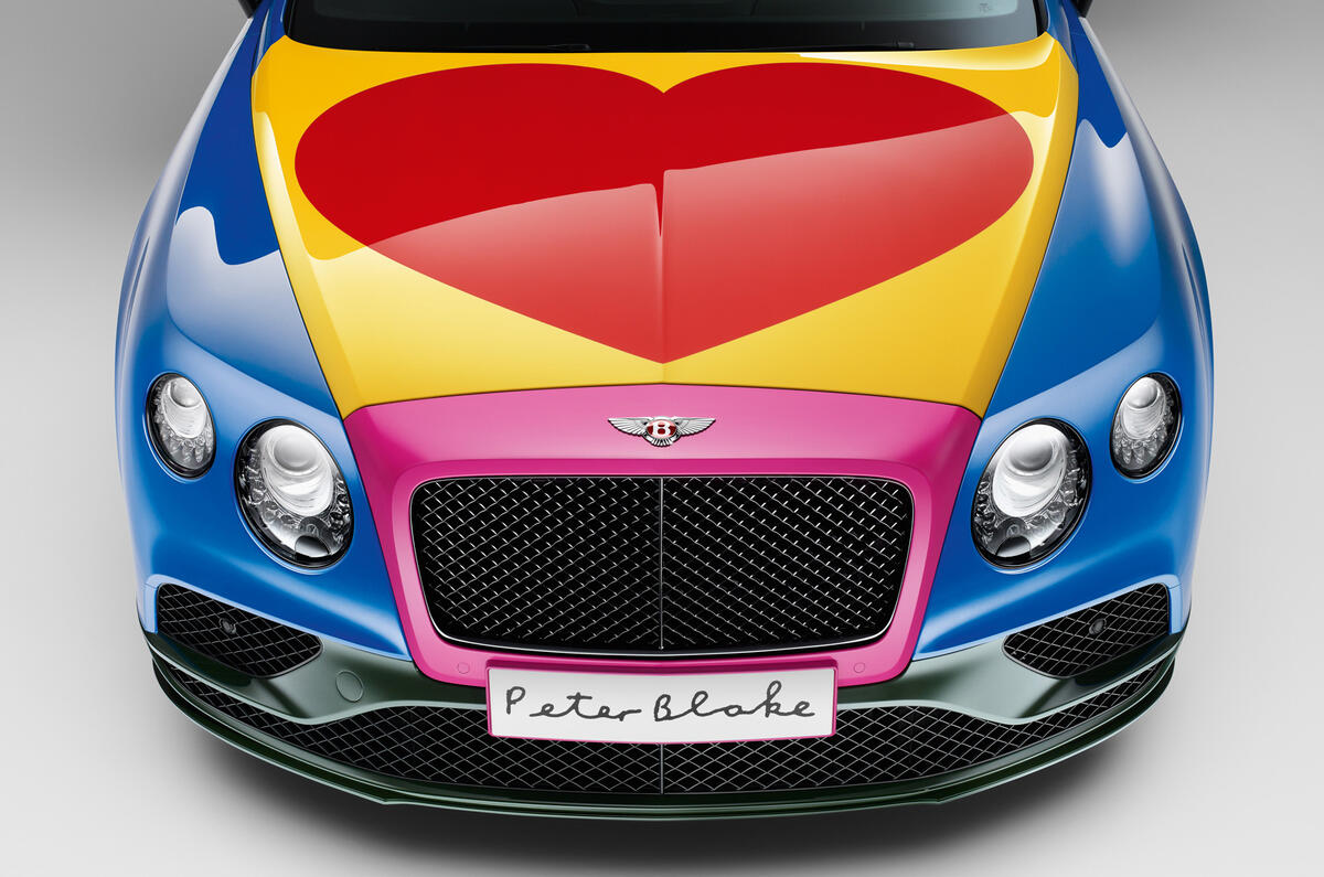 Sir Peter Blake’s Bentley Continental GT art car