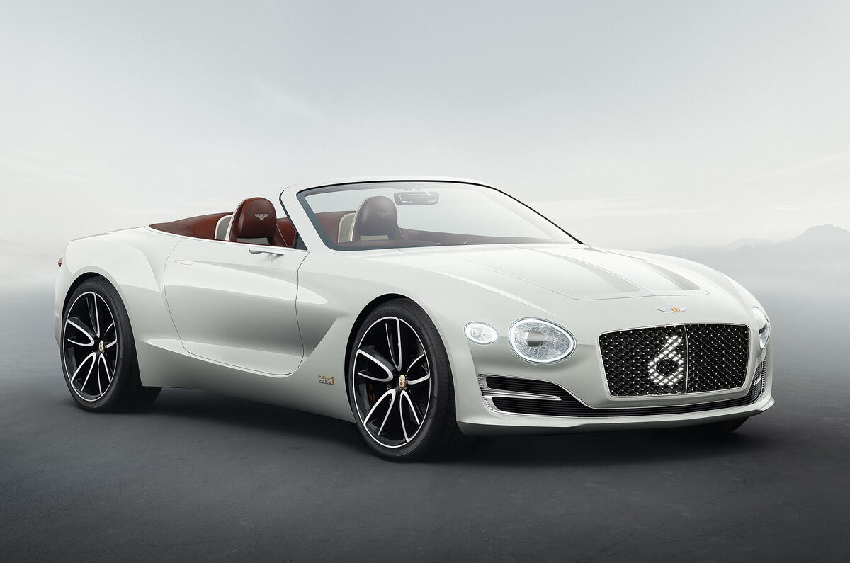 Bentley boss lifts the lid on new electric sports auto Bentley boss lifts the lid on new electric sports auto
