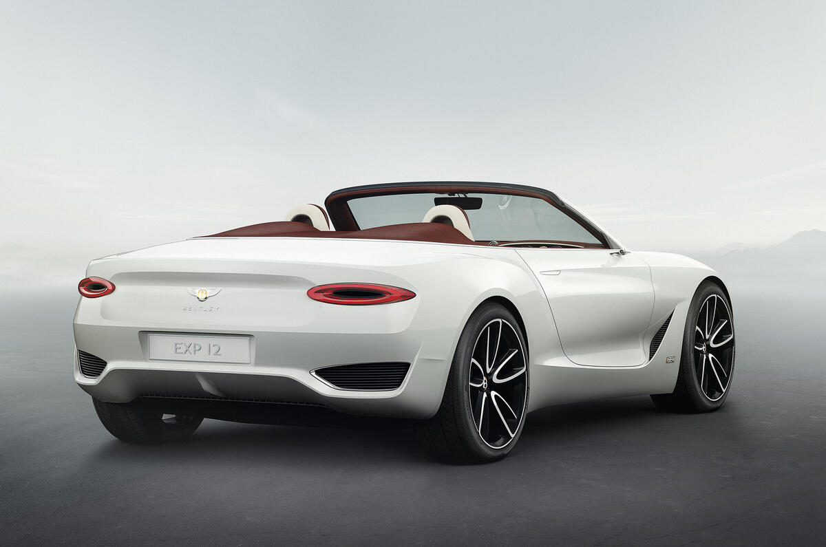 Electric Bentley EXP12 Speed 6e roadster revealed in Geneva