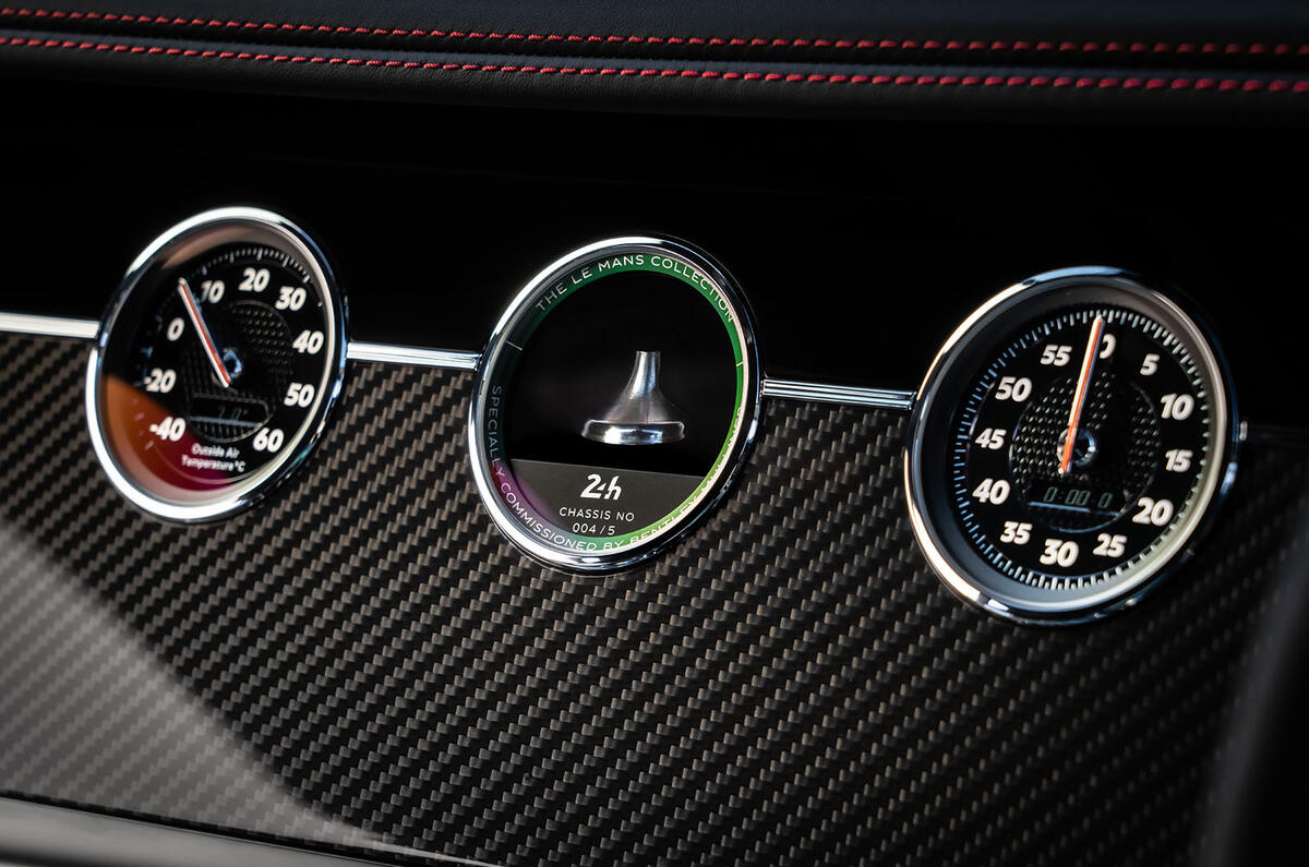 Bentley Continental GT Le Mans Collection dials Bentley Continental GT Le Mans Collection dials