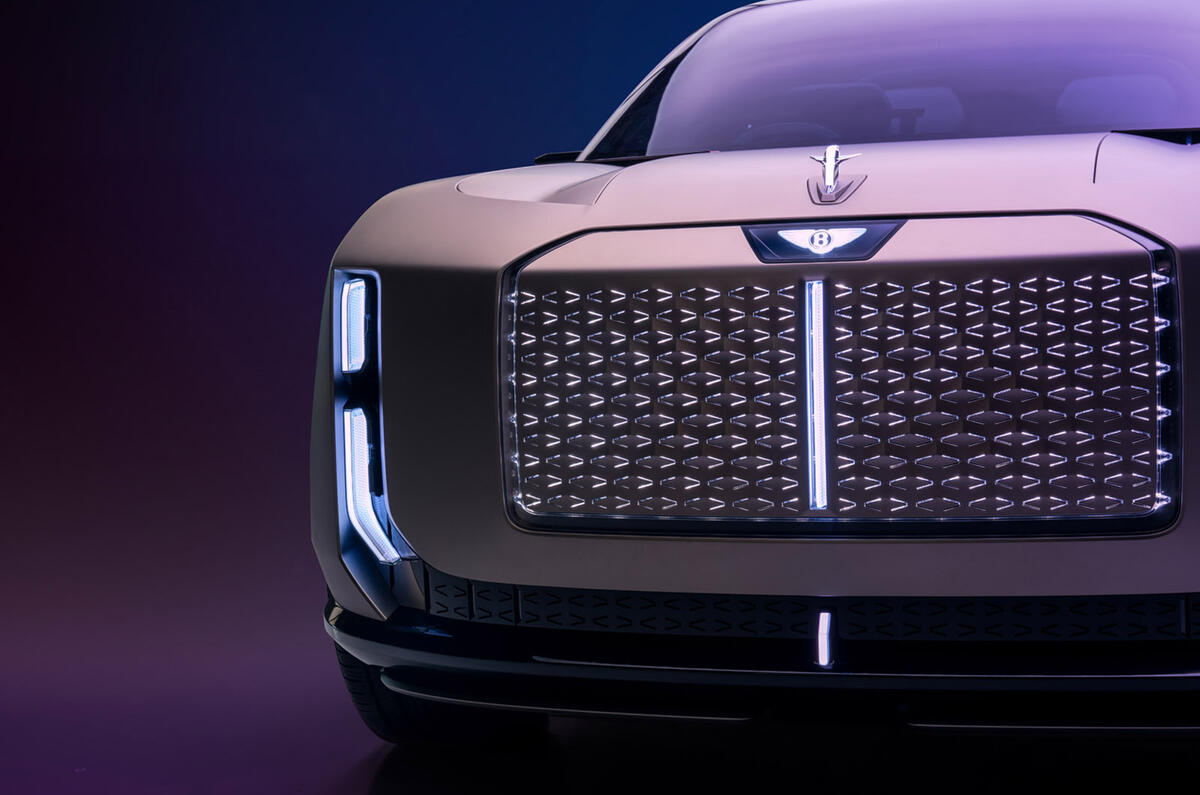 Bentley EXP 15 concept front light detail Bentley EXP 15 concept front light detail