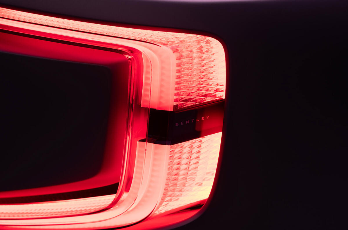 Bentley EXP 15 concept rear light close Bentley EXP 15 concept rear light close