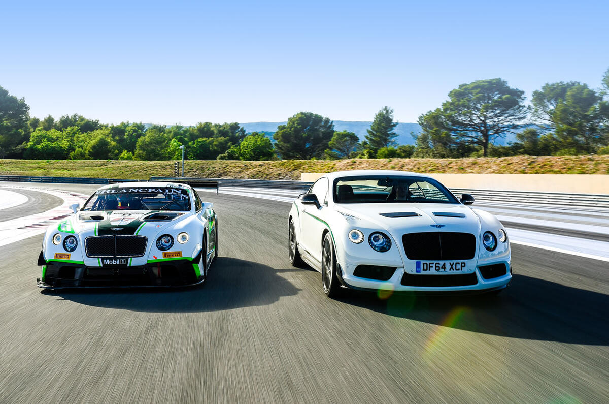 Bentley Continental GT3 vs Bentley Continental GT3-R