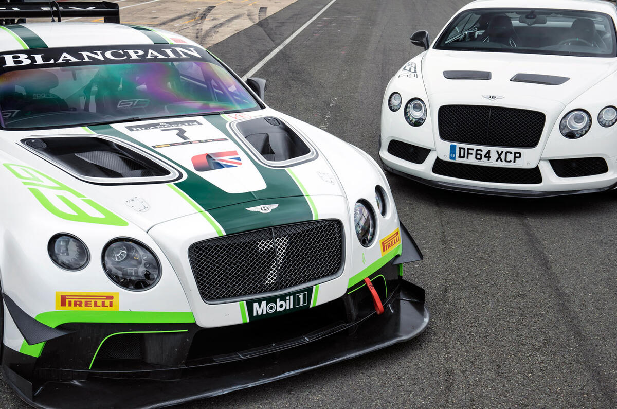 Bentley Continental GT3 vs Bentley Continental GT3-R