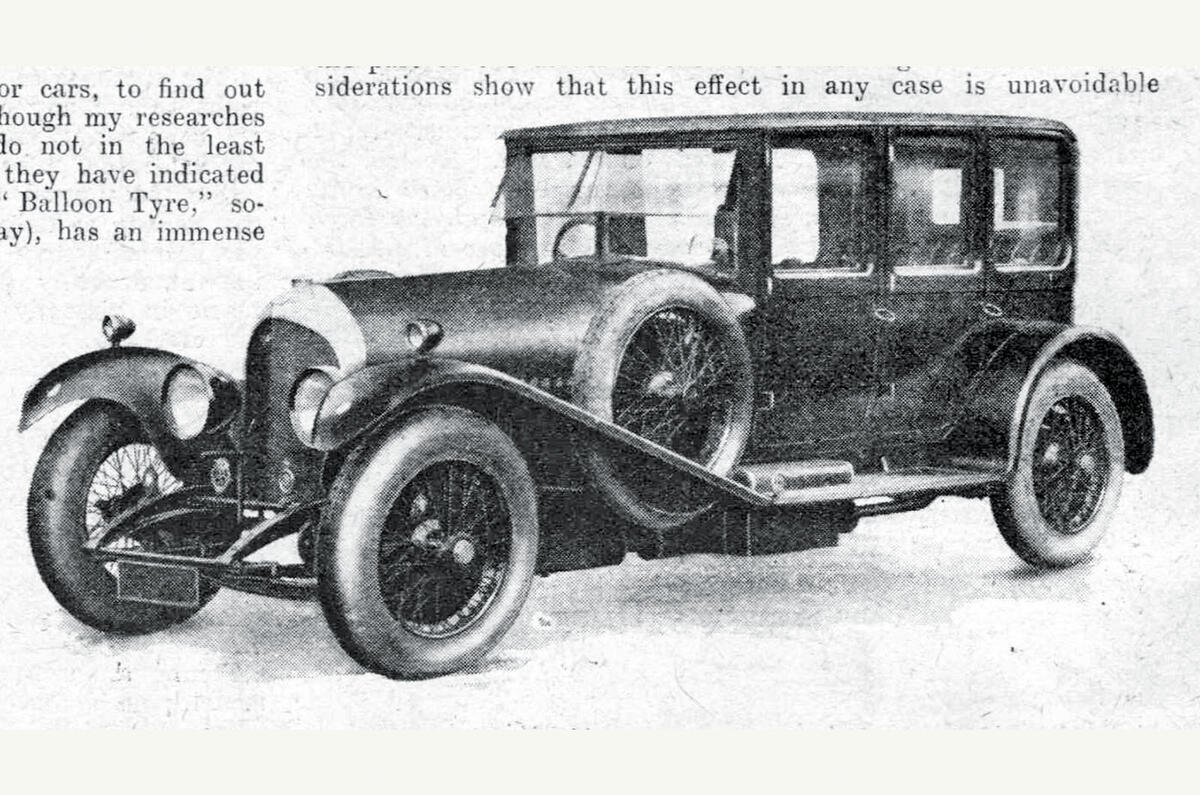 Bentley low pressure tyres