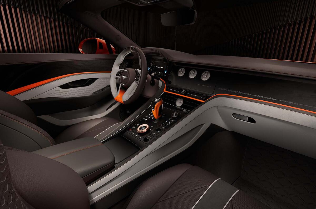 Bentley Batur Convertible interior Bentley Batur Convertible interior