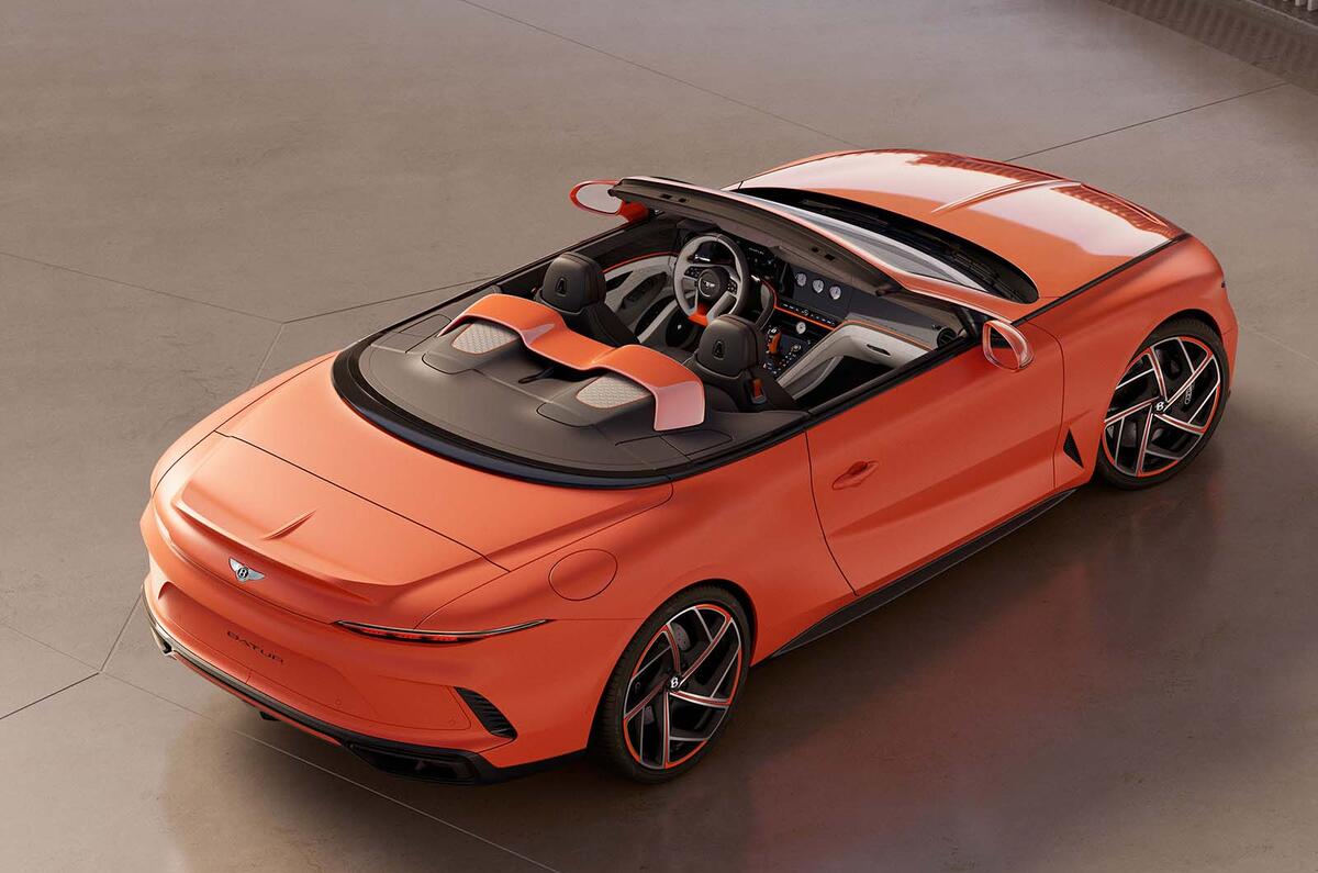 Bentley Batur Convertible rear three quarter Bentley Batur Convertible rear three quarter