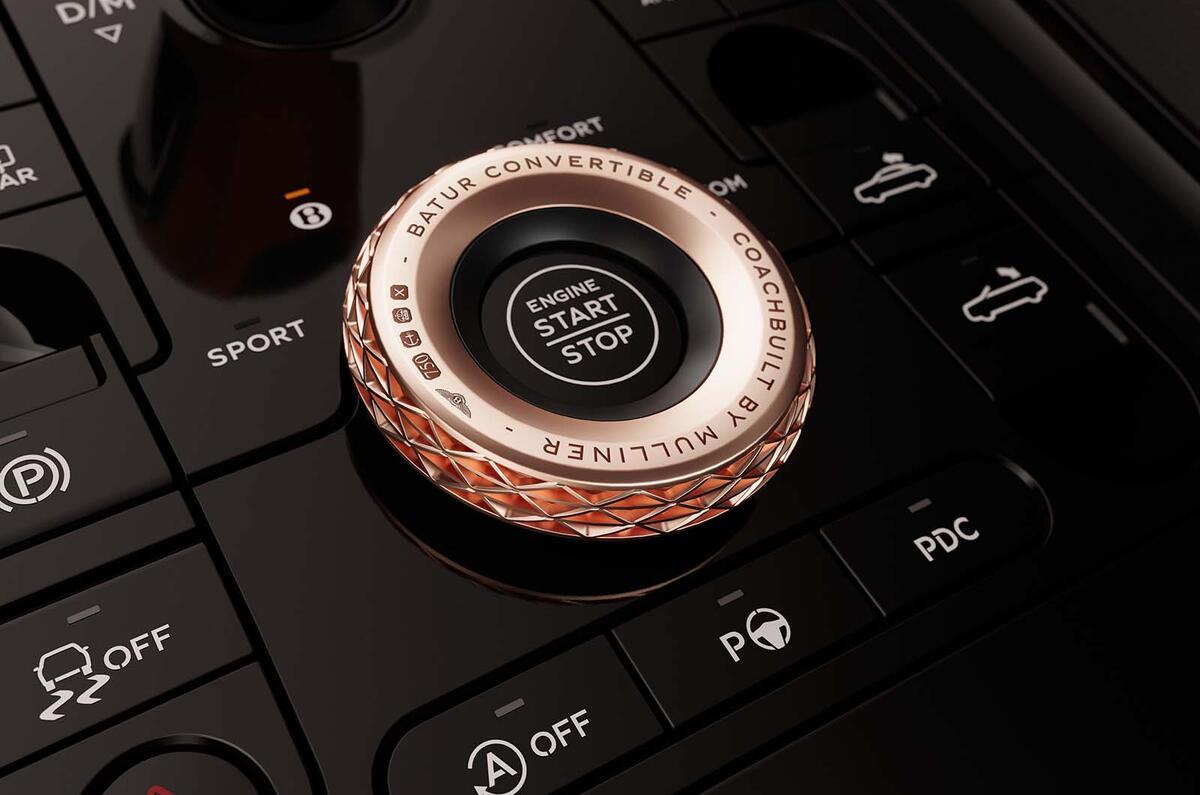 Bentley Batur Convertible rotary dial Bentley Batur Convertible rotary dial