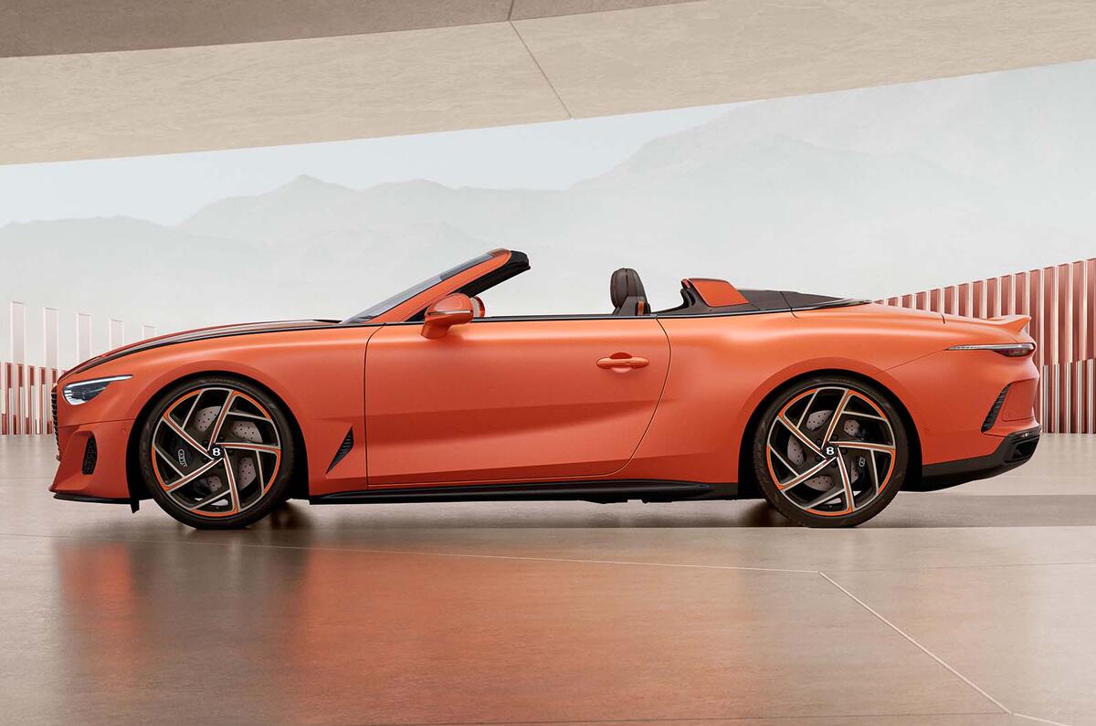 Bentley Batur Convertible side Bentley Batur Convertible side