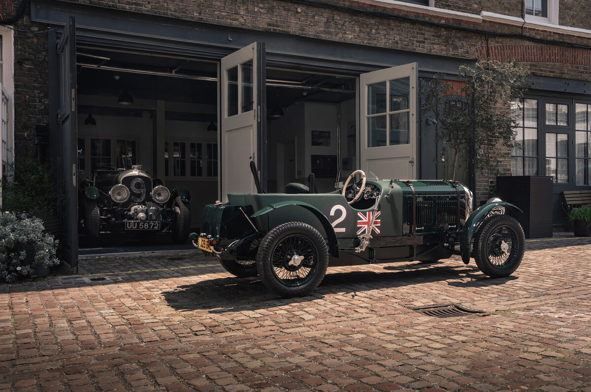 Bentley Blower Junior outside workshop
