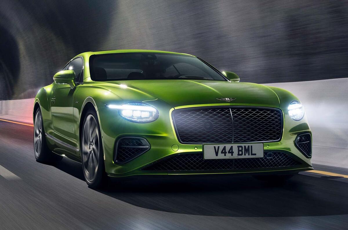 Bentley Continental GT Speed front quarter tracking Bentley Continental GT Speed front quarter tracking