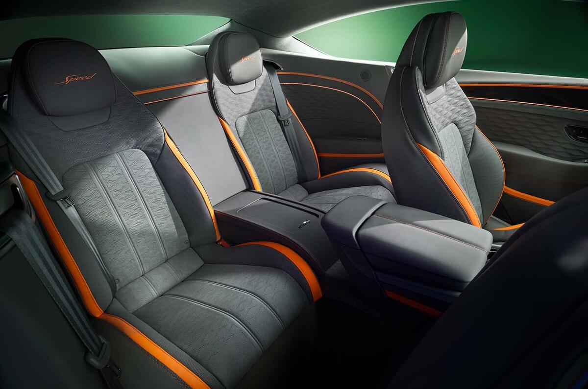 Bentley Continental GT Speed rear seats Bentley Continental GT Speed rear seats