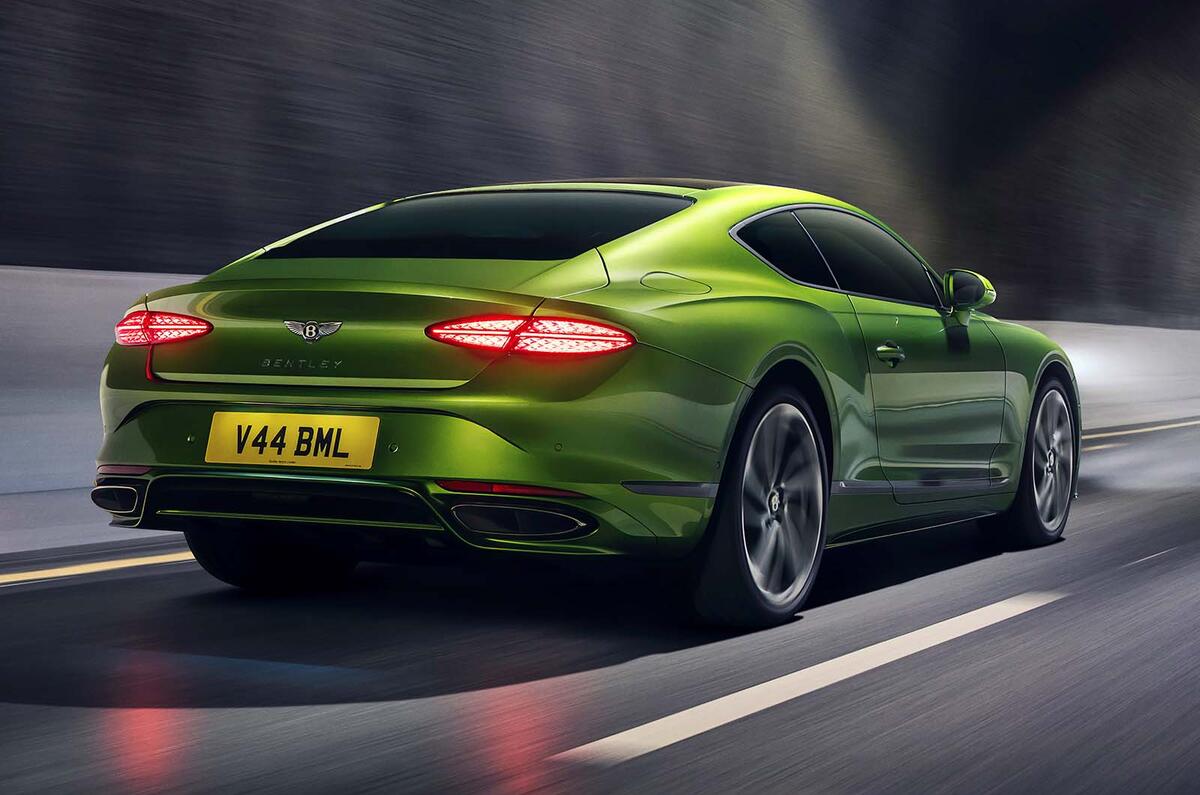 Bentley Continental GT Speed rear tracking Bentley Continental GT Speed rear tracking