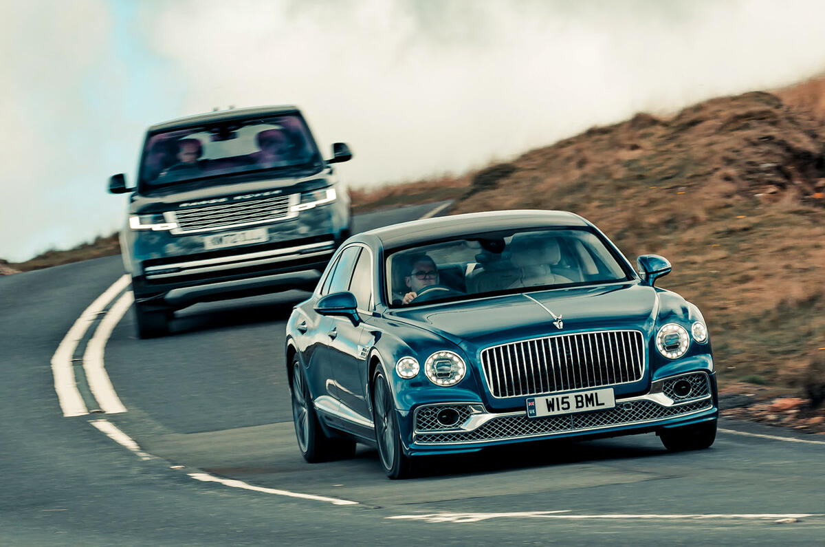 Bentley Flying Spur and Range Rover Bentley Flying Spur and Range Rover