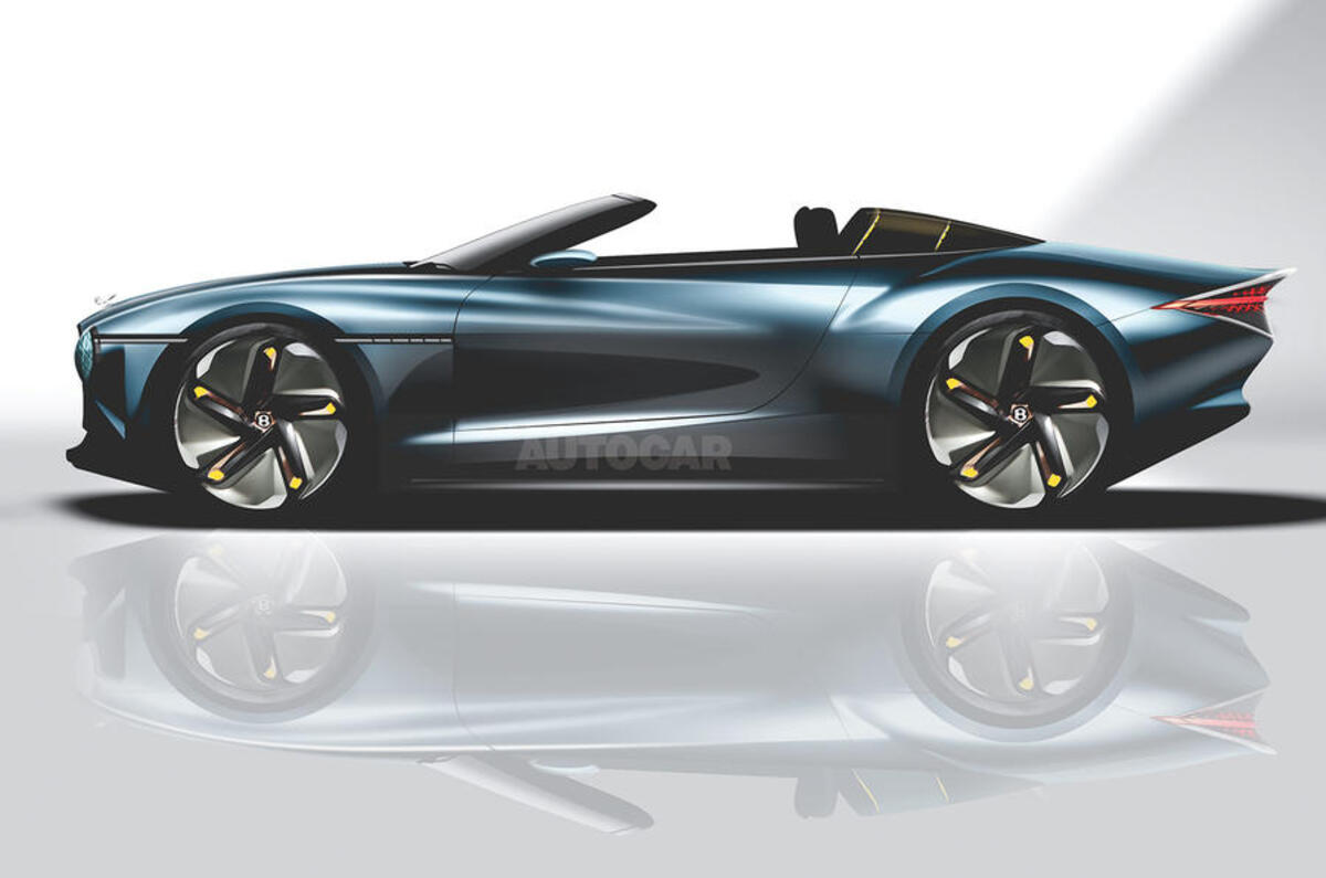 Autocar render of Bentley Mulliner roadster Autocar render of Bentley Mulliner roadster