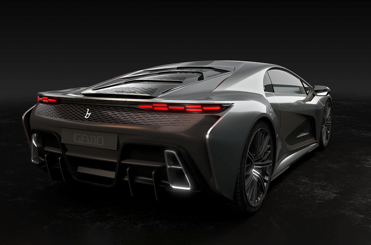 Bertone GB110 rear three quarter Bertone GB110 rear three quarter