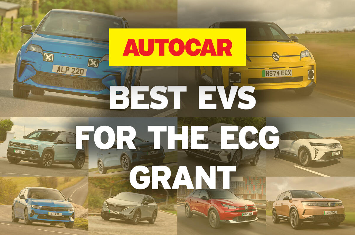Best cars for the Government ECG grant