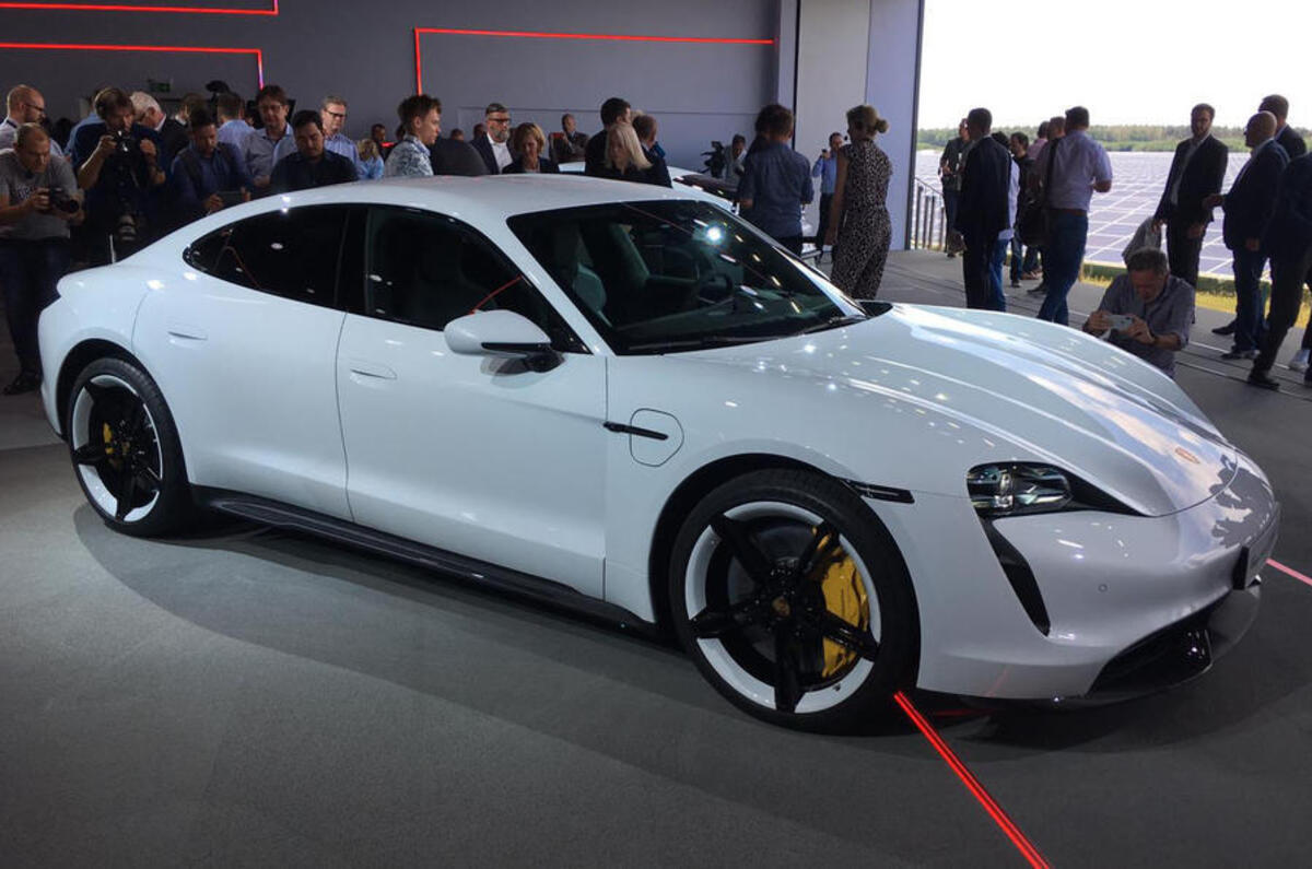 Porsche Taycan at Frankfurt motor show 2019