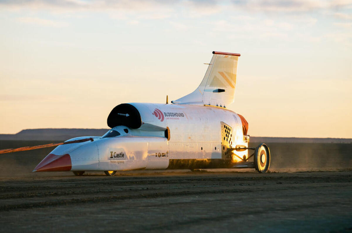 Bloodhound LSR being towed in desert