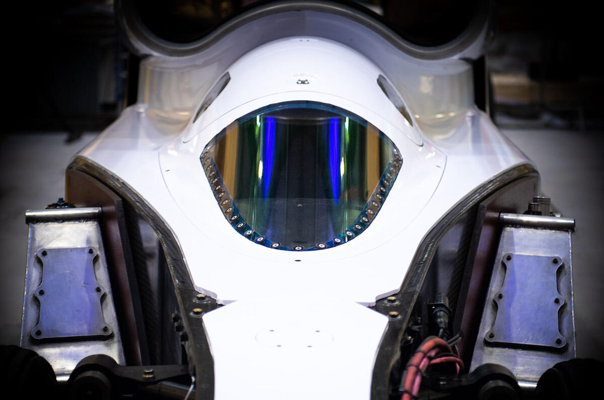 Bloodhound ready for South Africa test - cockpit