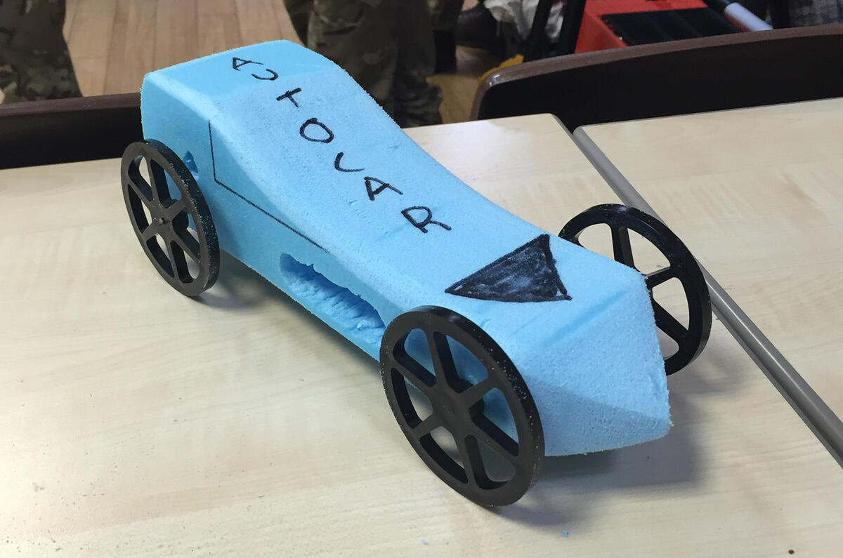 Autocar's rocket car