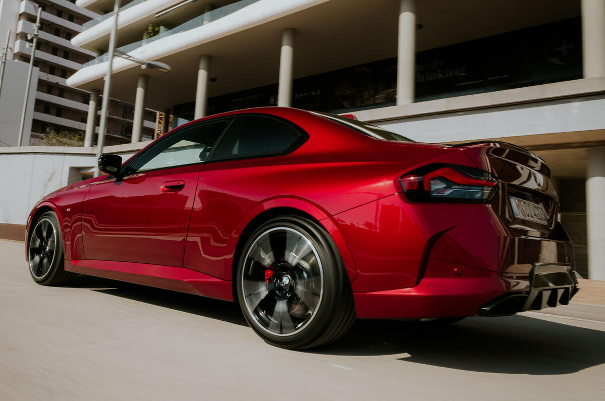 BMW 2 Series 2024 update rear quarter tracking BMW 2 Series 2024 update rear quarter tracking