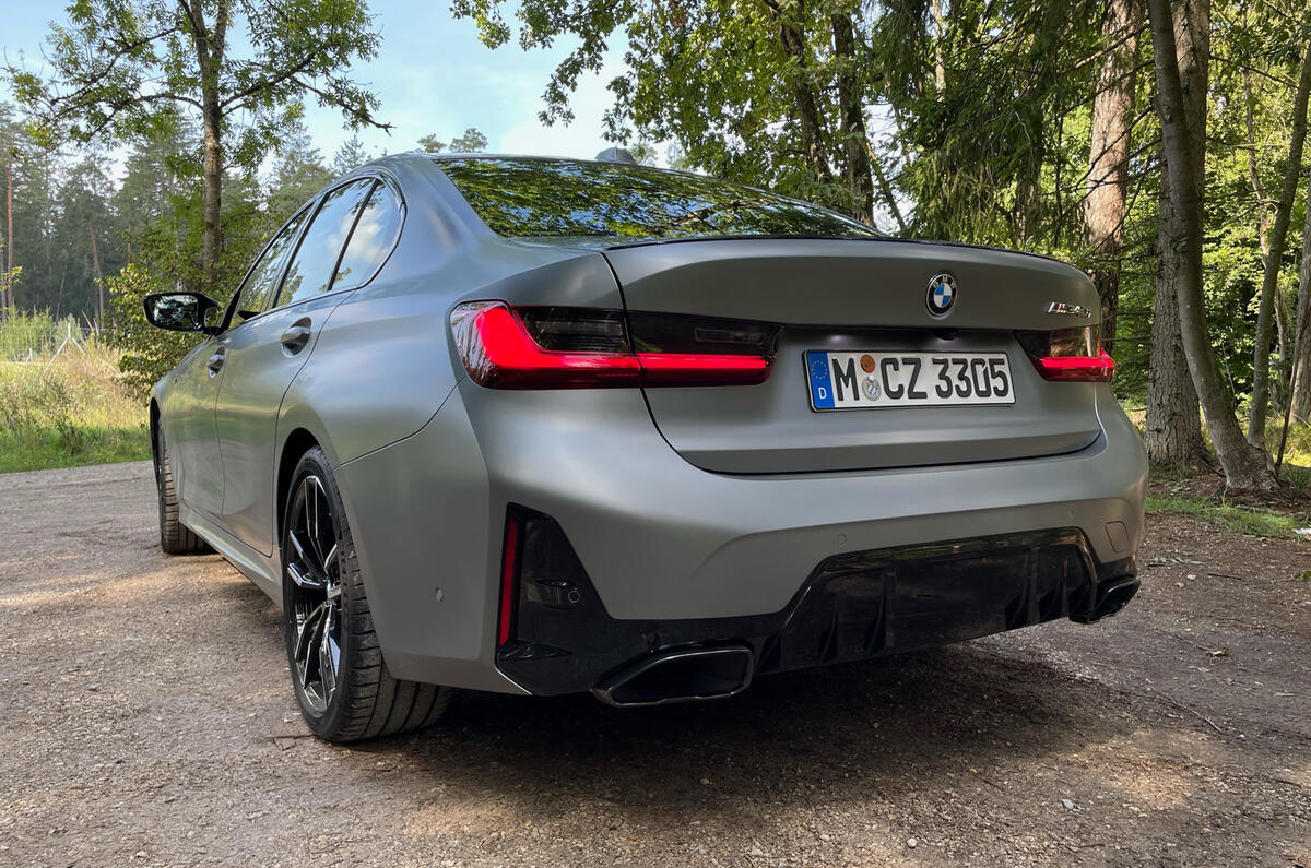 BMW 3 Series 2022 rear quarter static BMW 3 Series 2022 rear quarter static