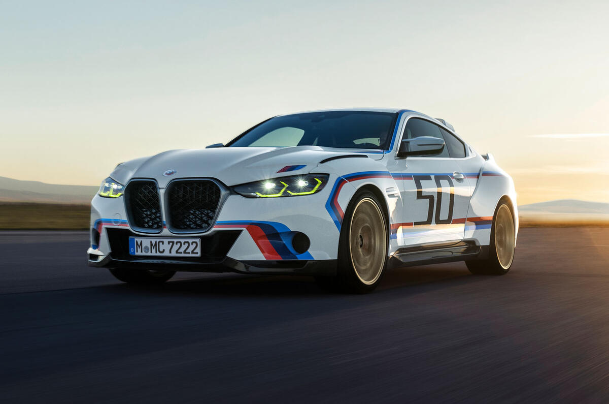 BMW 3.0 CSL 2022 front left quarter tracking
