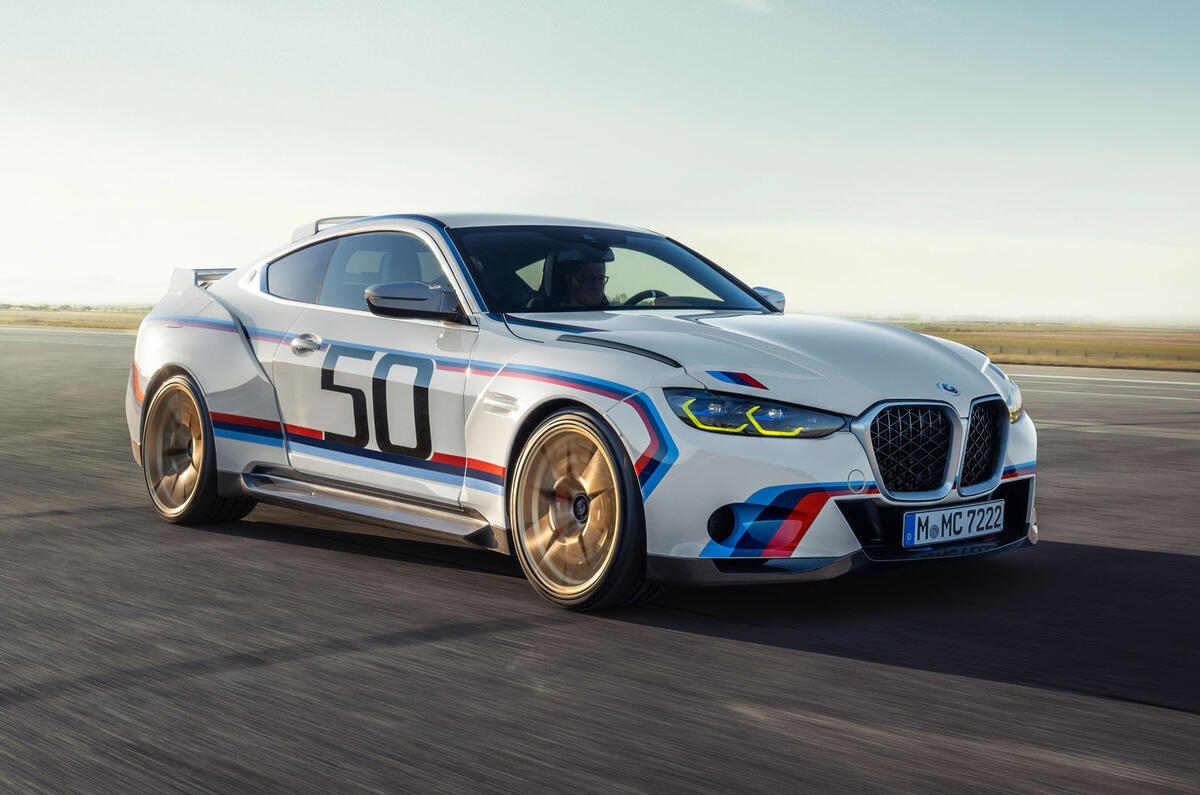 BMW 3.0 CSL 2022 front quarter tracking