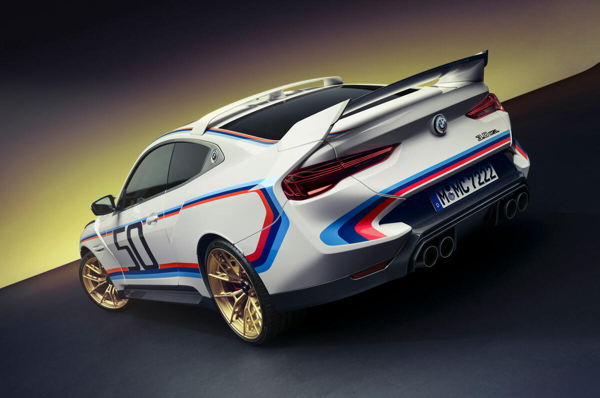 BMW 3.0 CSL 2022 rear quarter static BMW 3.0 CSL 2022 rear quarter static