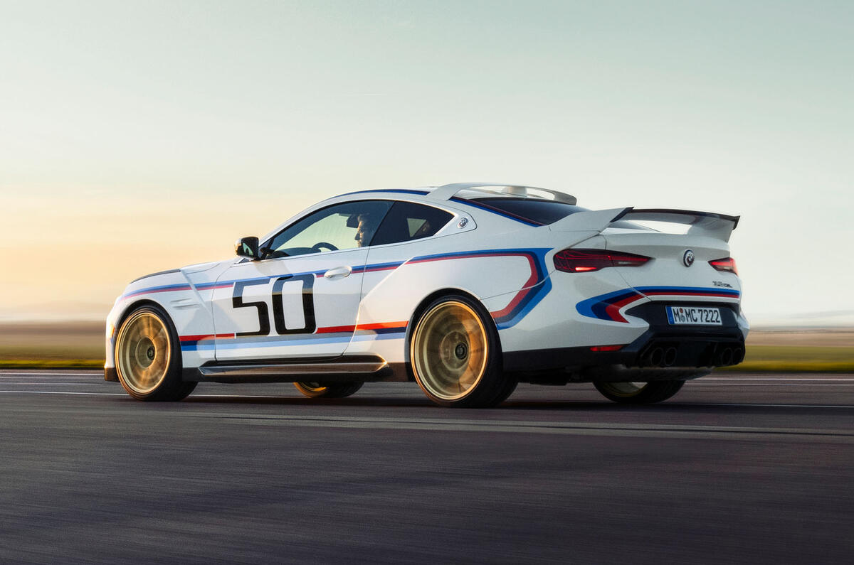 BMW 3.0 CSL 2022 rear quarter tracking BMW 3.0 CSL 2022 rear quarter tracking