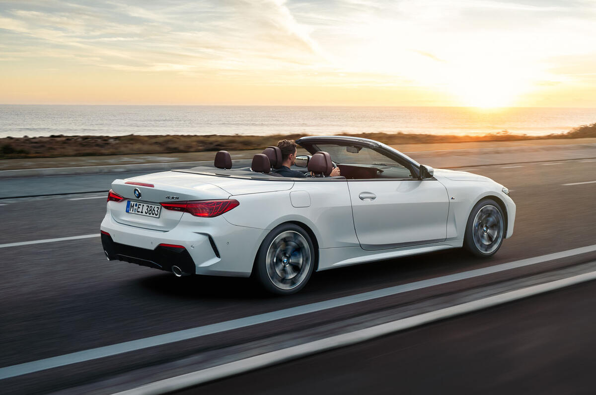 BMW 4 Series Convertible 2024 rear quarter