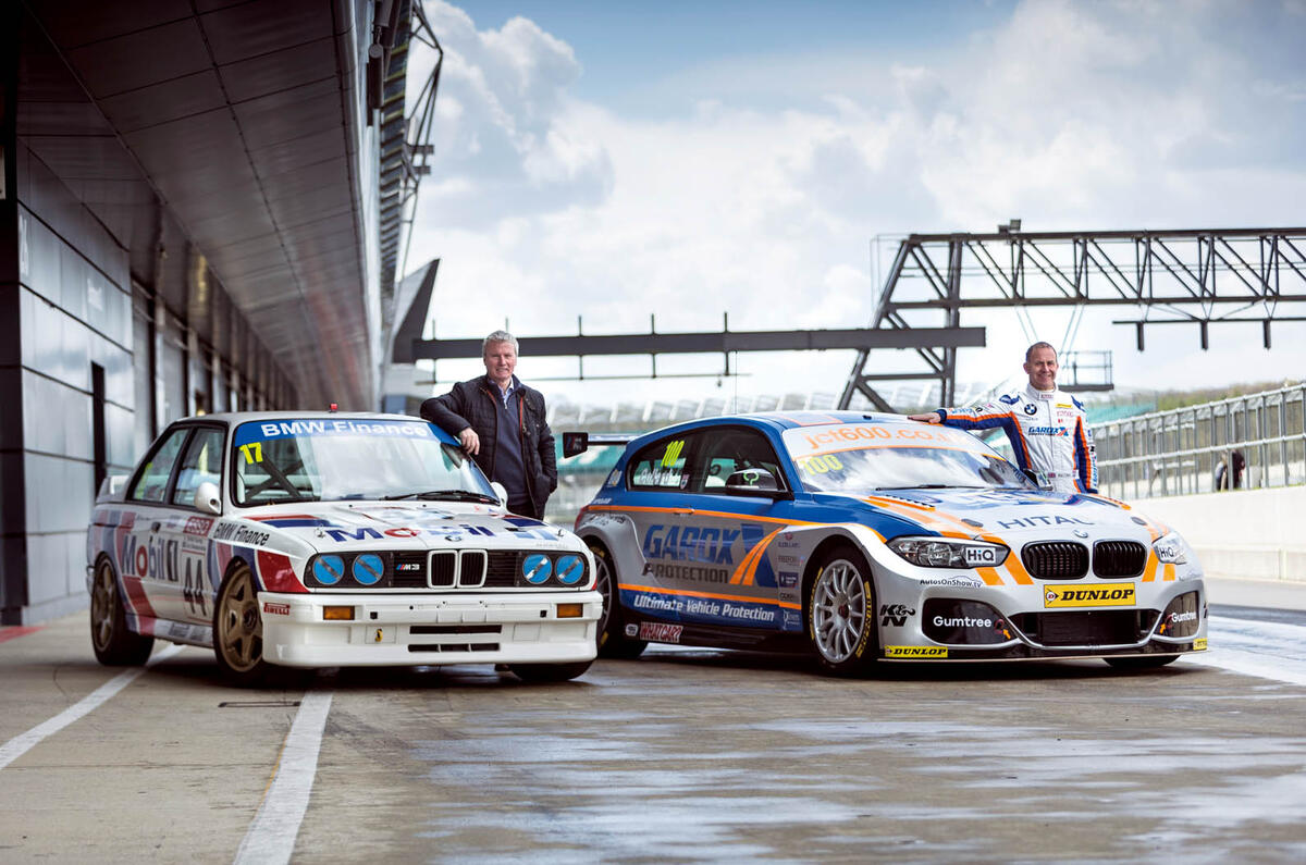 Steve Soper (on left) raced BMWs for 11 years; Rob Collard leads 2016 BTCC standings