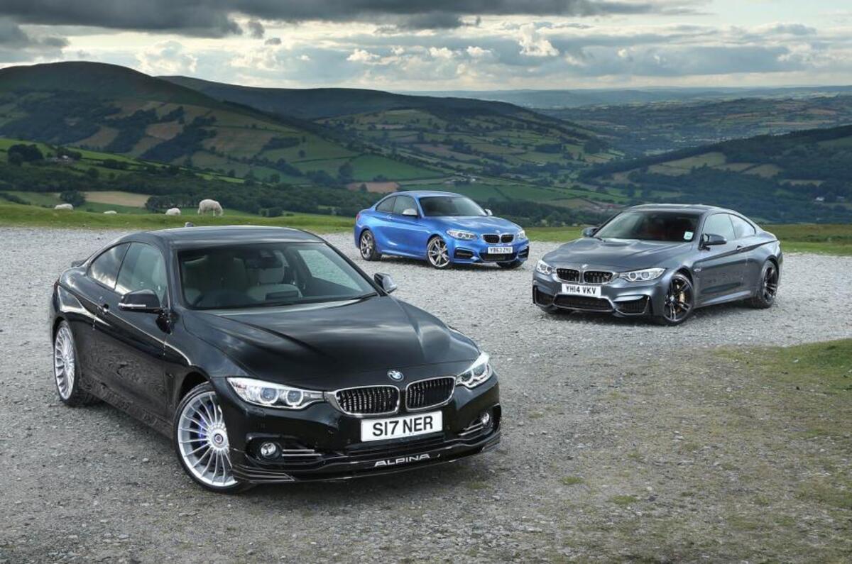 BMW M4 versus Alpina B4 & BMW M235i