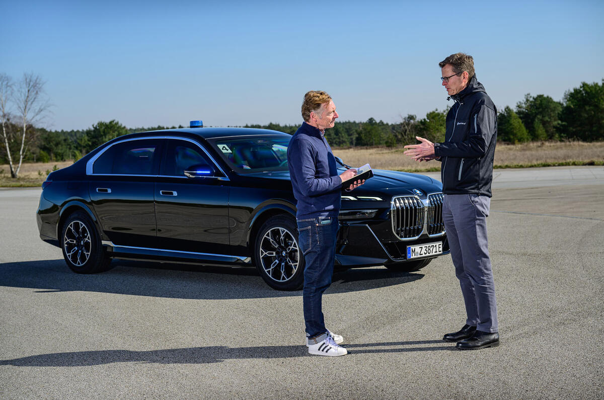 BMW i7 Protection Greg Kable with Axel Stanner BMW i7 Protection Greg Kable with Axel Stanner