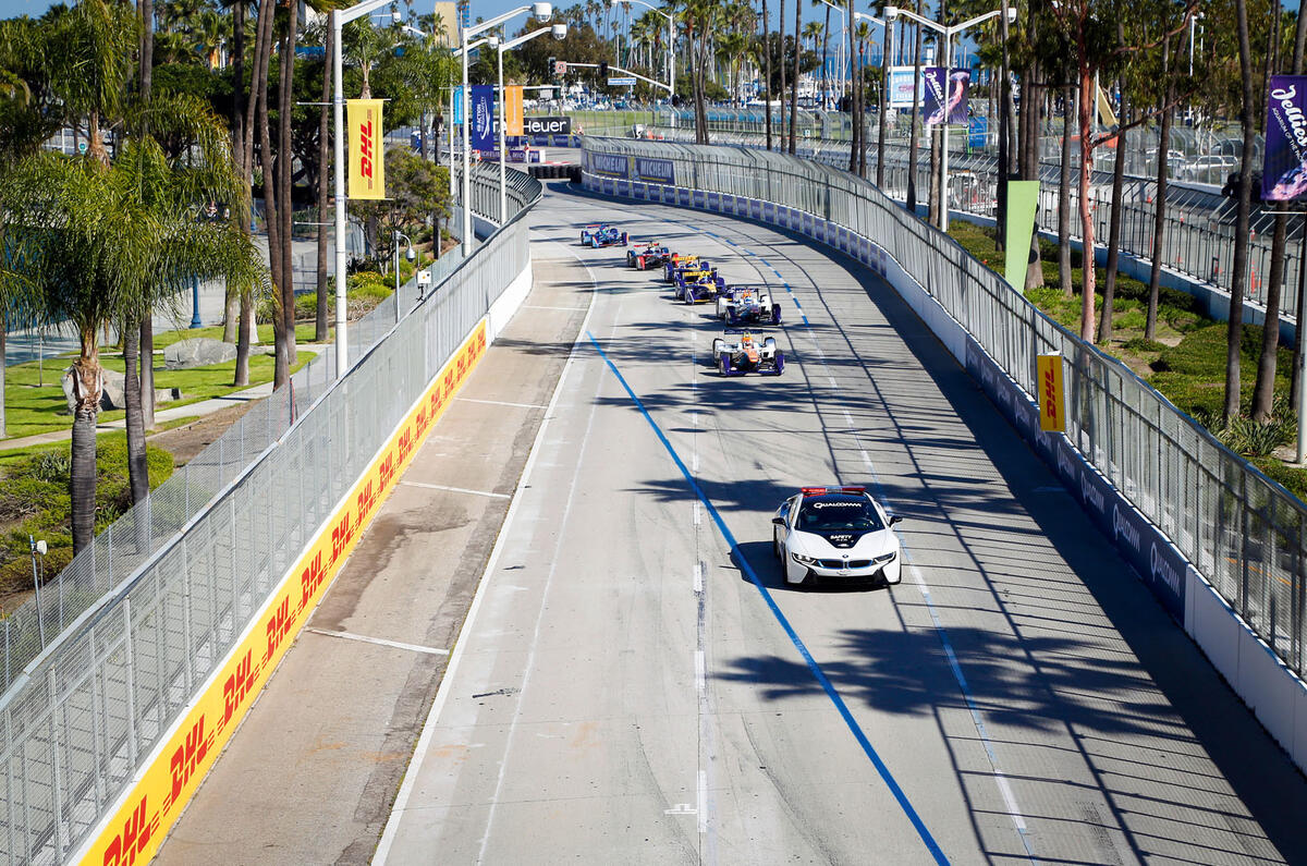 Upgraded BMW i8 acts as Formula ePrix safety car 