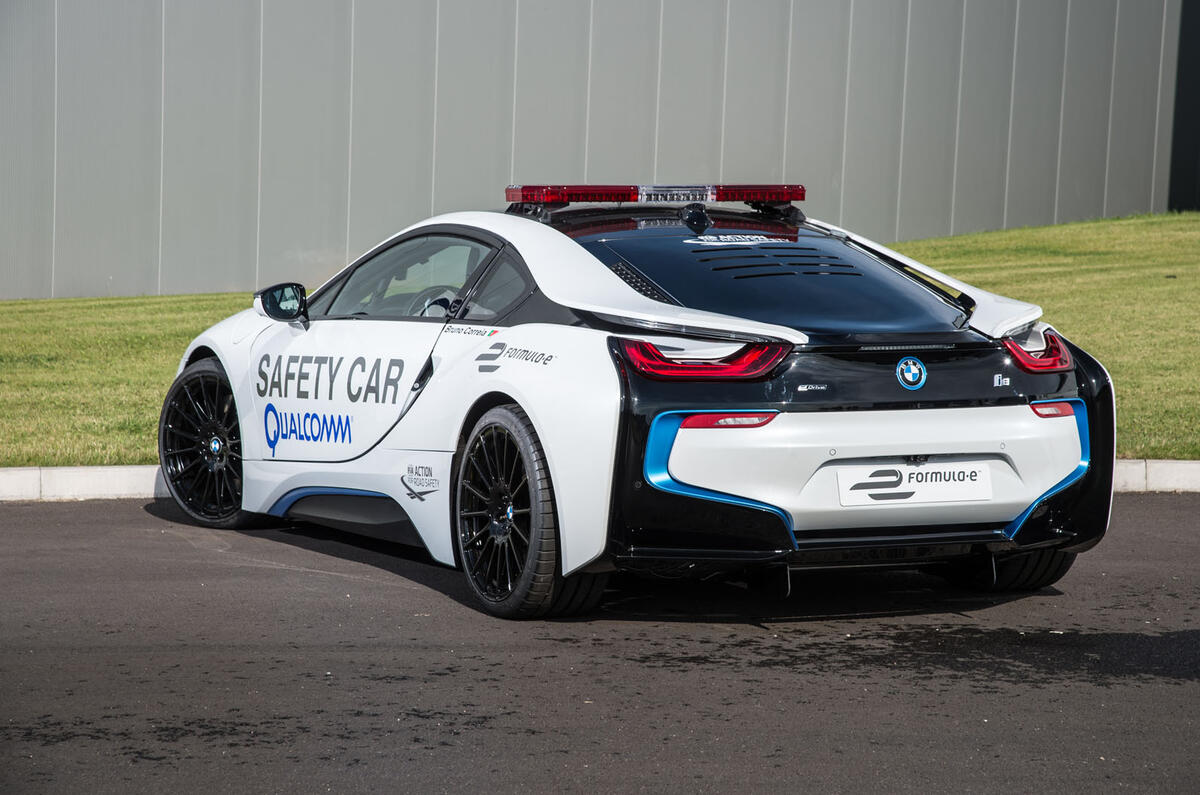 Upgraded BMW i8 acts as Formula ePrix safety car 