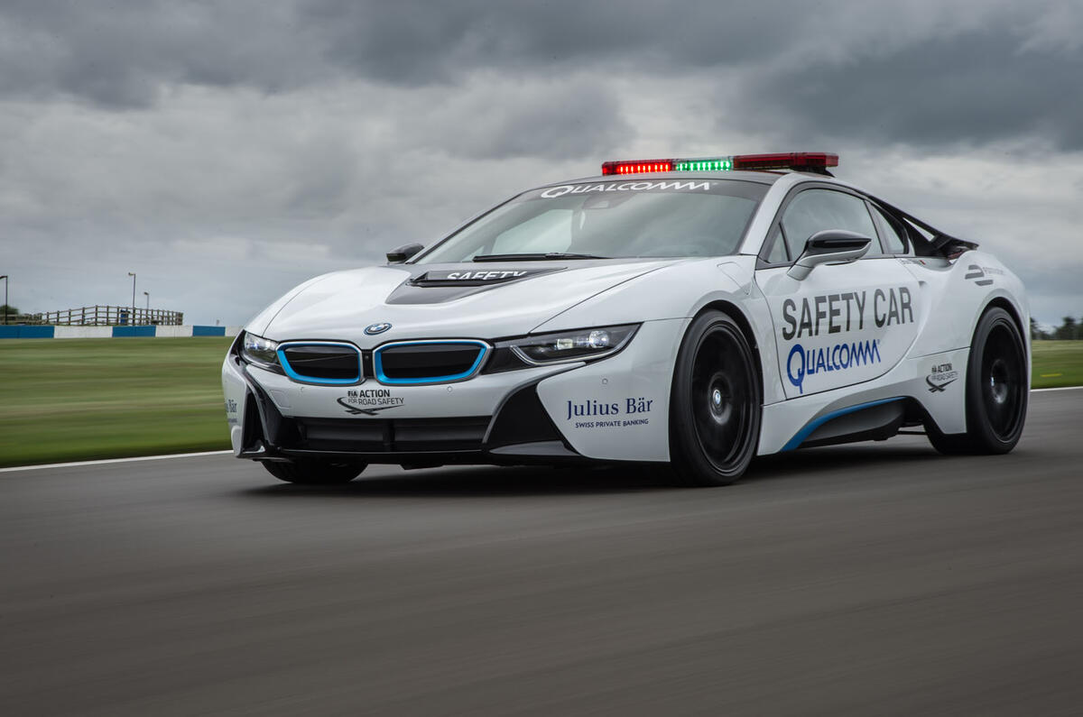 Upgraded BMW i8 acts as Formula ePrix safety car 