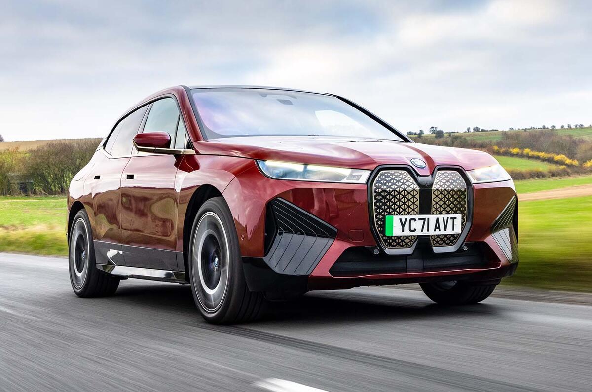 BMW iX front three quarter
