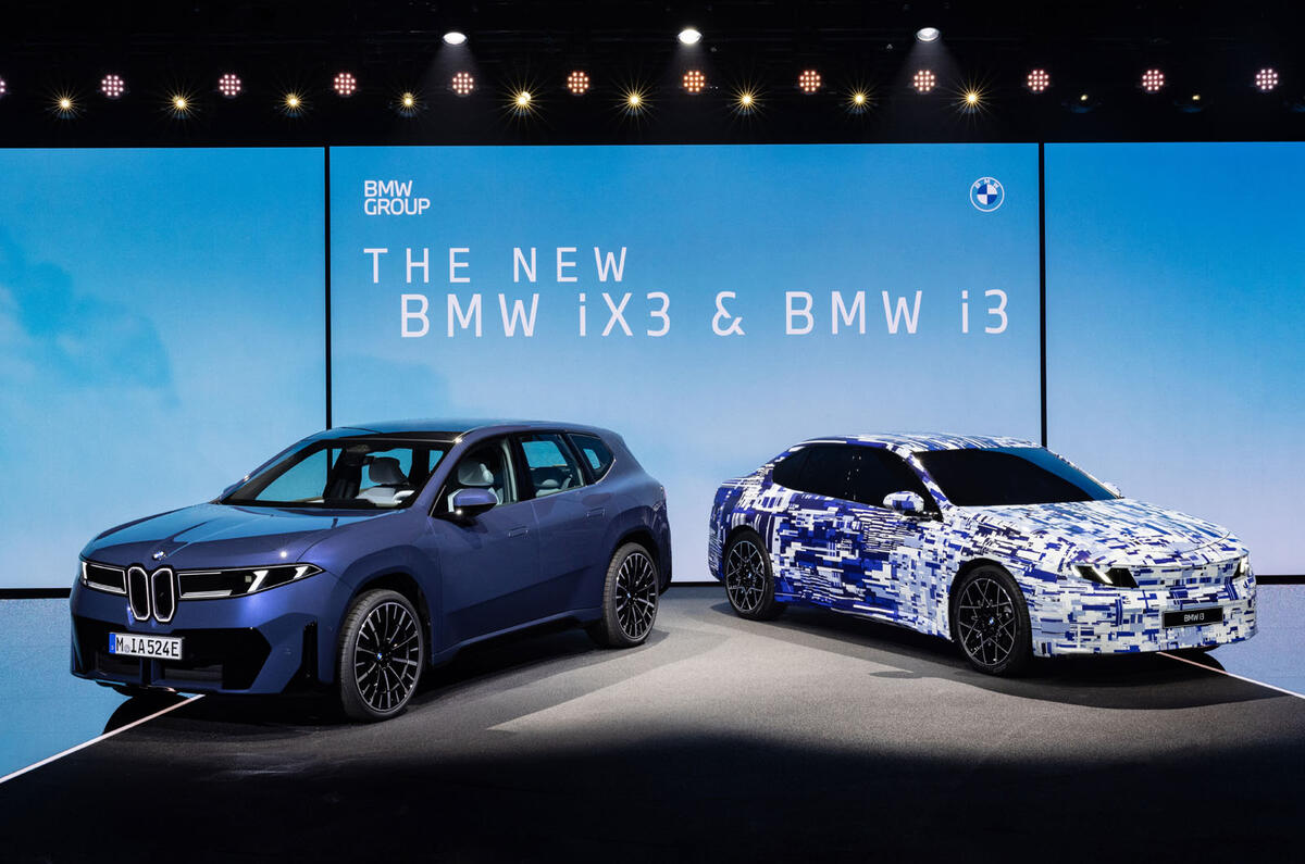 BMW iX3 and i3 front