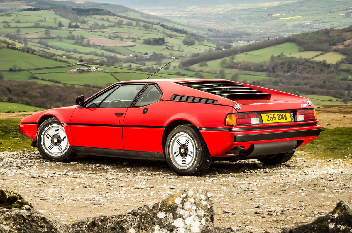 BMW M1 rear three quarter static BMW M1 rear three quarter static