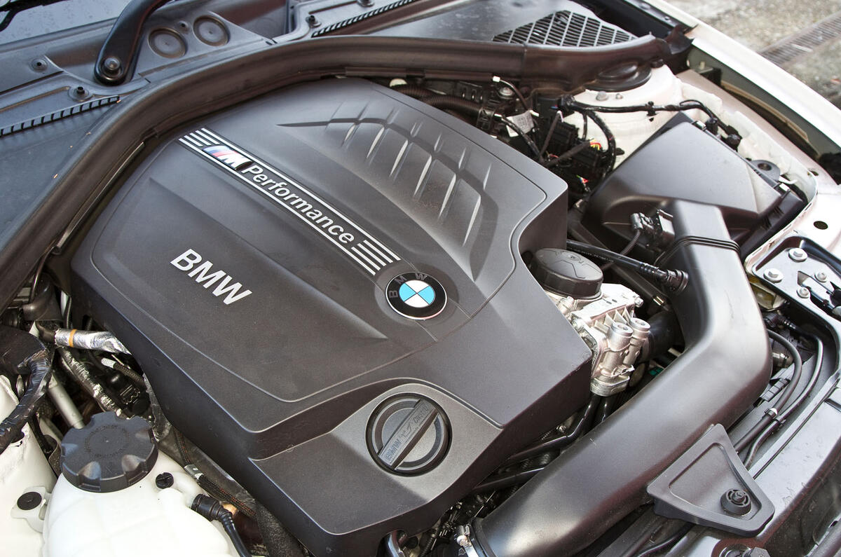 BMW M135i 2012 engine bay BMW M135i 2012 engine bay