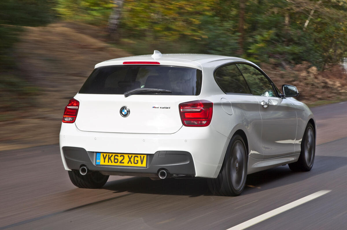 BMW M135i 2012 rear quarter tracking BMW M135i 2012 rear quarter tracking