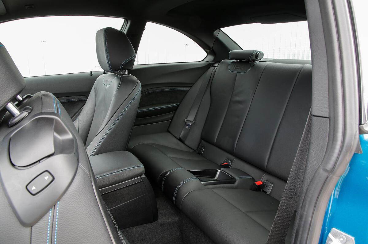 BMW M2 interior rear seats BMW M2 interior rear seats