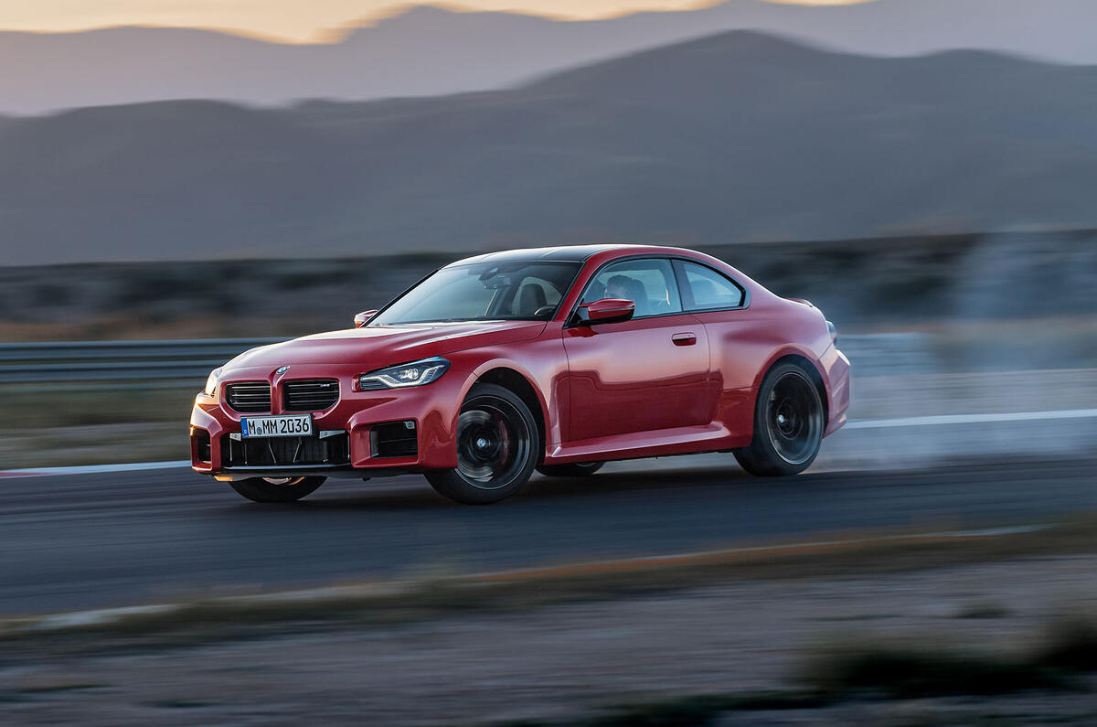 BMW M2 track slide