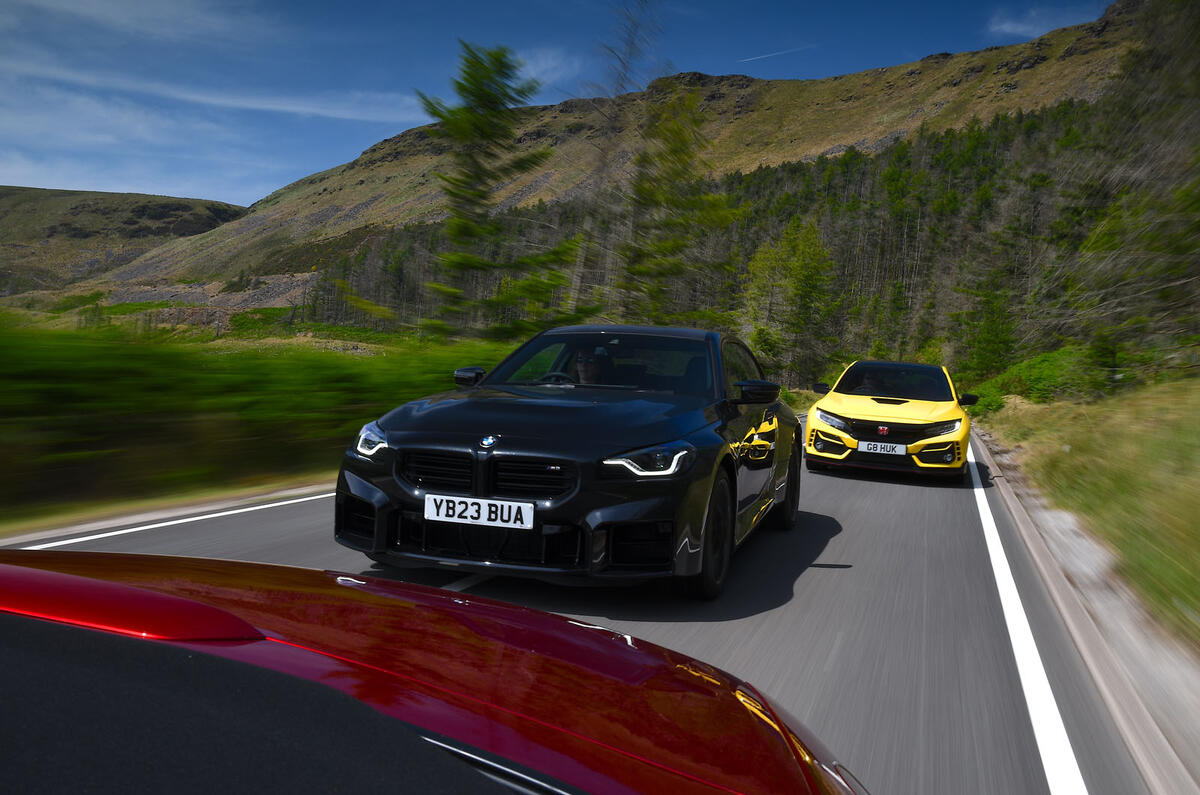 BMW M2 vs Honda Civic Type R vs Mazda MX 5 65