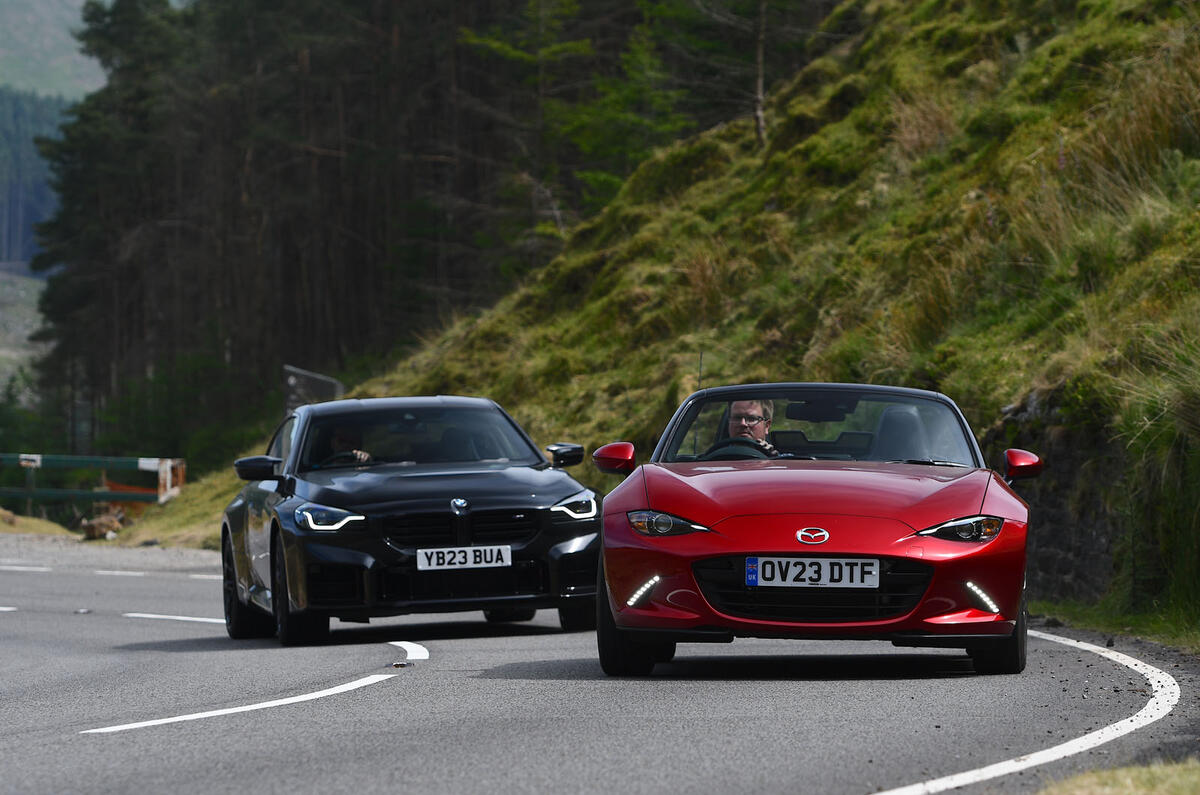 BMW M2 vs Honda Civic Type R vs Mazda MX 5 70