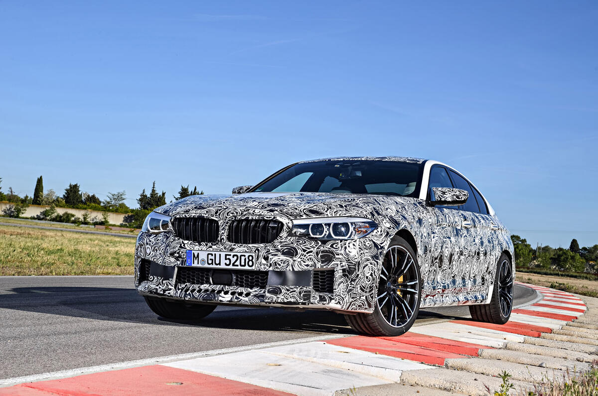 2018 BMW M5 Prototype Front Test Track